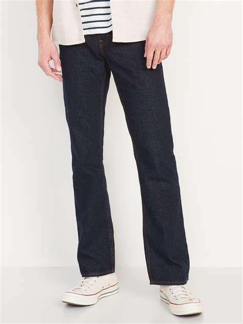 jeans that are not stretchy.